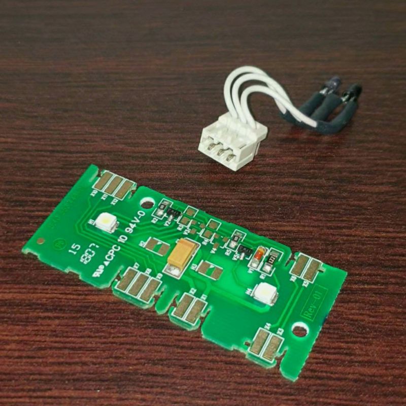 Infrared LED and receiver used to detect whether the mini-fridge door is closed